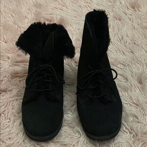 UGG Black Winter Boots with Fur Lining